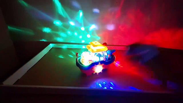 Unboxing and Review of Battery Operated Musical Ship Toy with Sound and Flashing Lights, Gear Ship Toy for Toddlers Infants Kids
