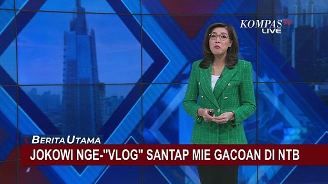 Jokowi Nge-Vlog Ala Food Vloger Makan Mie Gacoa...