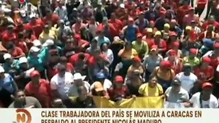 La Guaira | Trabajadores de la clase obrera del país se movilizan a Caracas en respaldo al Pdte. Maduro