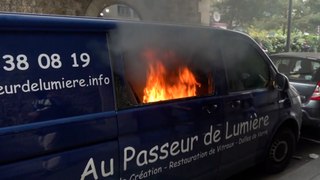 « J'allais livrer des clients demain... » : Nolwenn a vu sa camionnette brûler lors du défilé du 1er mai