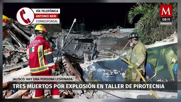 Tres muertos y un herido por explosión en taller de pirotecnia en La Barca, Jalisco