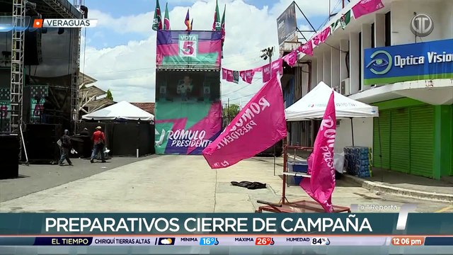 Ultiman detalles para cierre de campaña del candidato presidencial Rómulo Roux