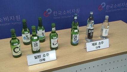 소비자원 "제로슈거 소주, 일반 소주와 당분·열량 차이 미미" / YTN