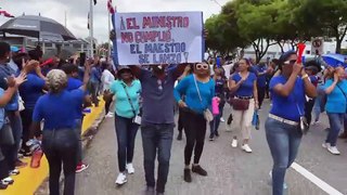 “Somos docentes, no somos delincuentes”, ADP protesta nuevamente por aumento salarial