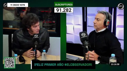 La chicana de Javier Milei a Pablo Moyano