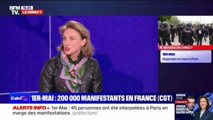 Manifestation du 1er-Mai: "Il y a beaucoup d'endroits où ça c'est extrêmement bien passé", pour Marylise Léon (secrétaire générale de la CFDT)