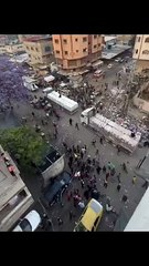 دخول شاحنات اردنية الى بيت حانون