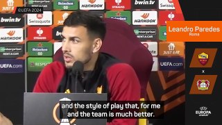 De Rossi's style of play is much better - Paredes on life after Mourinho