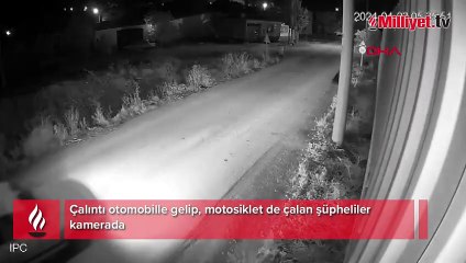 Bursa'da çalıntı otomobille gelip, motosiklet çaldılar