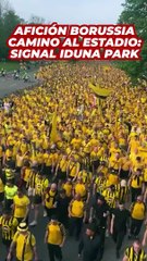 Impacta: la afición del BVB llega al estadio así un día de Champions