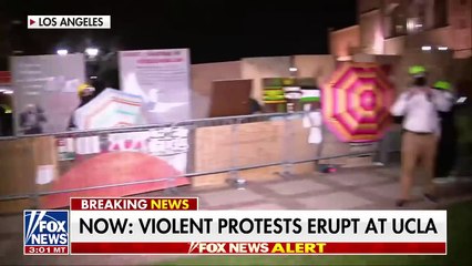 LAPD arrives at UCLA campus after anti-Israel protests turn violent
