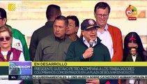 Pdte. Gustavo Petro acompaña movilización de trabajadores en Bogotá