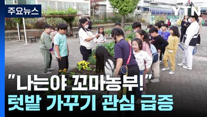 [녹색] "나는야 꼬마농부!"...텃밭 가꾸니 몸도 마음도 '튼튼' / YTN