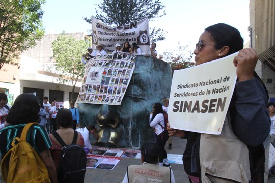 Sindicalizados y activistas marchan para conmemorar el Día del Trabajo en Guadalajara