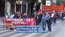 Primo maggio di proteste in tutta Europa: al centro i diritti dei lavoratori e la Striscia di Gaza