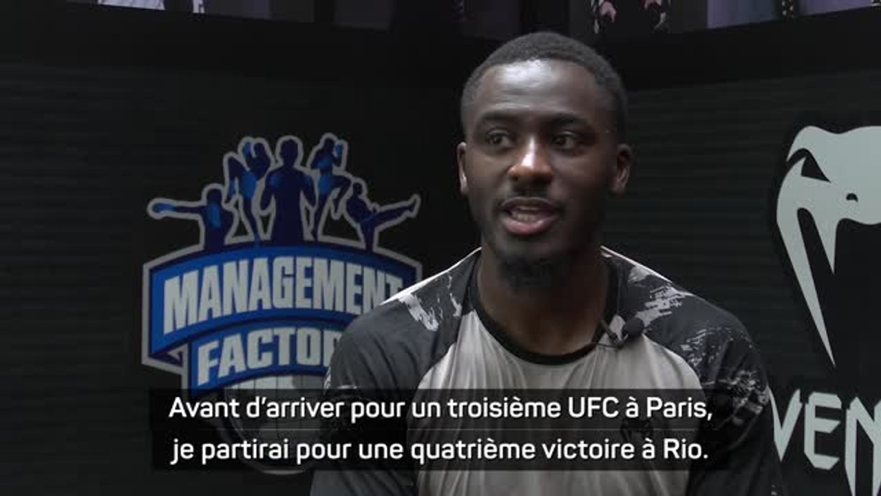 UFC 301 - Gomis : "Avant d’arriver pour un 3ème UFC à Paris, je partirai pour une 4ème victoire à Rio"