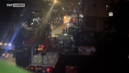 Gazze’nin kuzeyine insani yardım tırları girdi