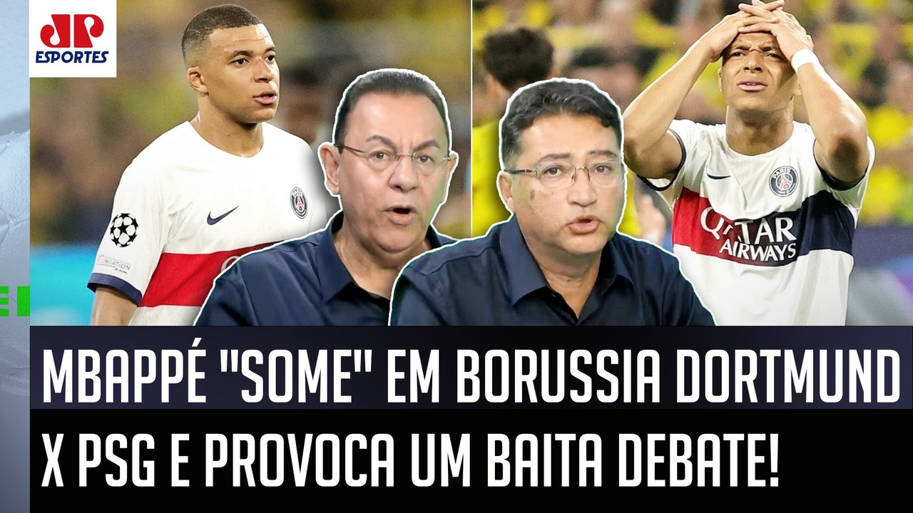 "PENSEM NISSO! SERÁ que o Mbappé está com..." ATUAÇÃO APAGADA em Borussia Dortmund x PSG GERA DEBATE