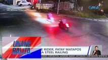 Motorcycle rider, patay matapos sumalpok sa steel railing | UB