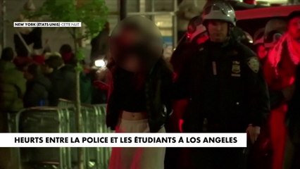 Heurts entre la police et les étudiants à Los Angeles