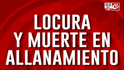 Locura y muerte en allanamiento: "mugre" mató a policía y luego lo cosieron a balazos