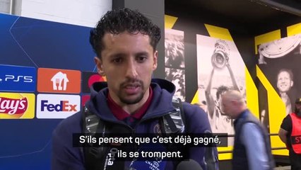 PSG - Marquinhos : "S'ils pensent que c'est déjà gagné, ils se trompent"