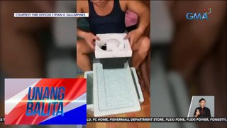 DIY air cooler, binuo ng isang fire officer gamit ang ice box, exhaust fan, at yelo | UB