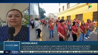 Hondureños se movilizaron por el Día Internacional del Trabajador
