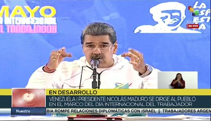 Masiva movilización en conmemoración el Día Internacional del Trabajador en Venezuela