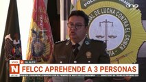 La FELCC aprehendio a tres sujetos por el delito de robo