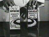 1950s Chef Boy Ar-Dee spaghetti dinner TV commercial