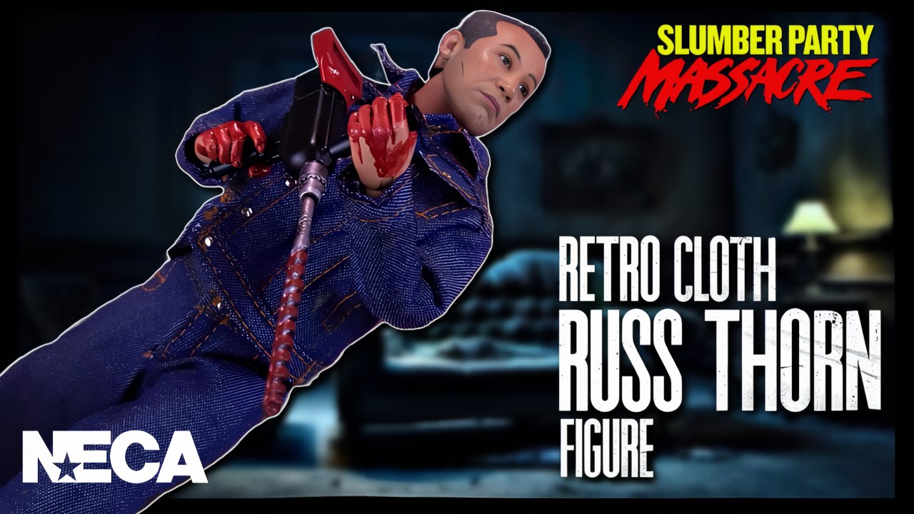 NECA Slumber Party Massacre Retro Cloth Russ Thorn Figure Re Review