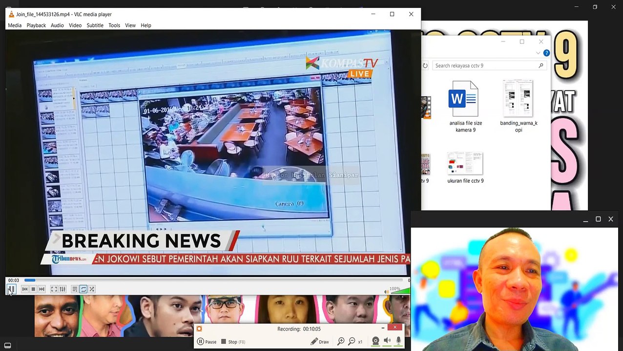 ANALISIS METADATA: FILE SIZE VIDEO CCTV 9 BILA TIDAK DILAKUKAN REKAYASA DOWNSCALING