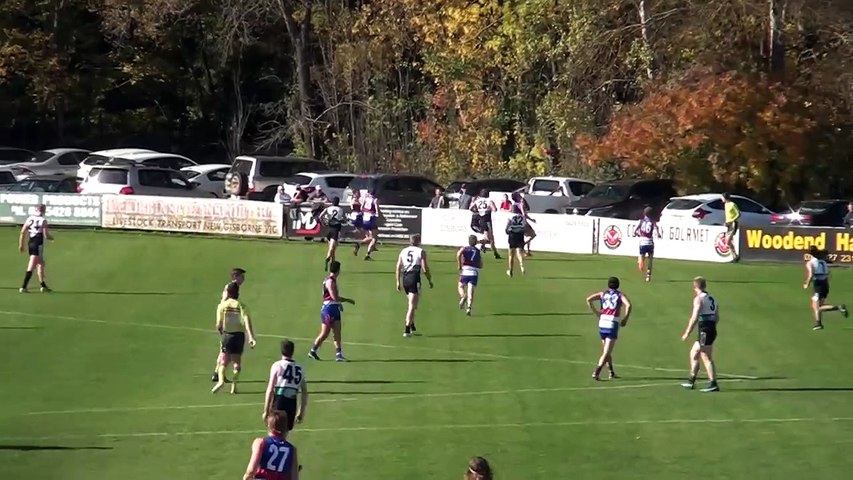 Maryborough's Coby Perry Match highlights v Gisborne. Round 3, 2024. Video by Premier Data.