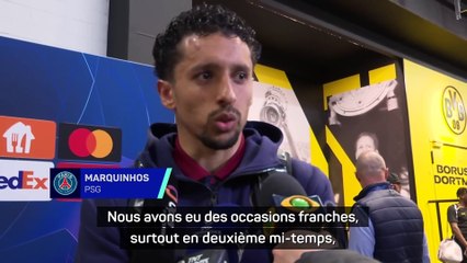 Marquinhos : "S'ils pensent que c'est déjà gagné, ils se trompent"