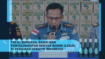 TNI AL BERHASIL GAGALKAN PENYELUNDUPAN MINYAK KEMIRI ILEGAL DI PERAIRAN SEBATIK INDONESIA (1)