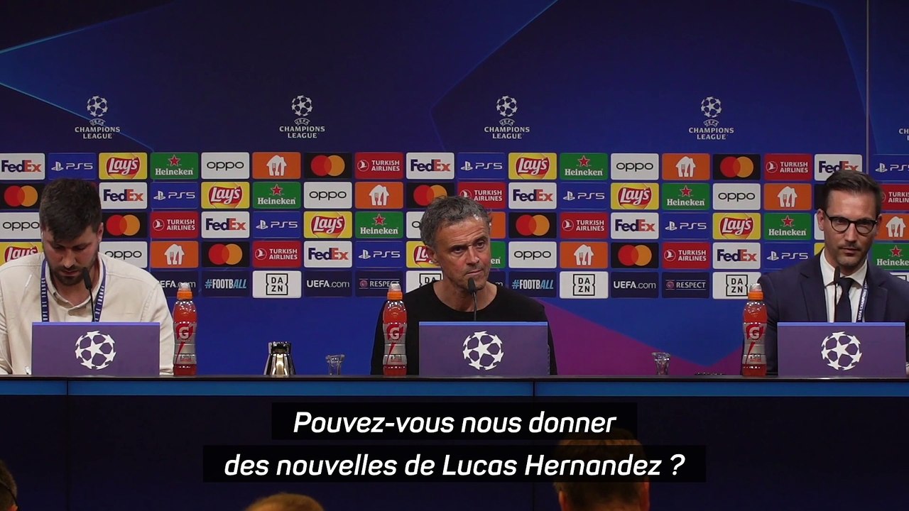 Luis Enrique sur la blessure de Lucas Hernandez : "Nous attendons les examens médicaux"