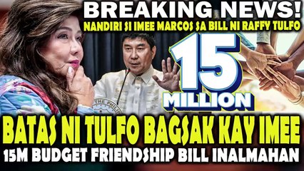 Batas ni Tulfo BAGSAK kay Sen. Imee! Pahiya ng nandiri si Imee sa "Friendship bill" na may 15M budget