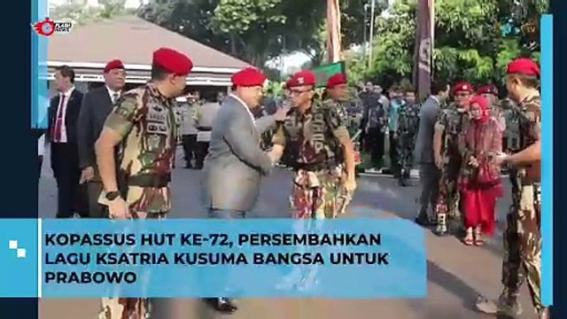 Momen Prabowo Hadiri HUT ke-72 Kopassus, Disambut Gemuruh Tepuk Tangan Meriah 2