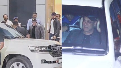 Salman Khan को Airport पर किया गया Spot, तगड़ी Security के बीच Paps को ignore कर ऐसे निकले भाईजान