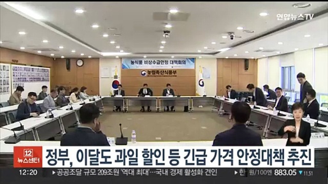 정부, 이달도 과일값 할인 등 긴급 가격 안정대책 추진