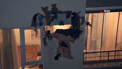 Ankara’da ilginç kaza: Kontrolden çıkan otomobil binanın 3’üncü katına çarptı