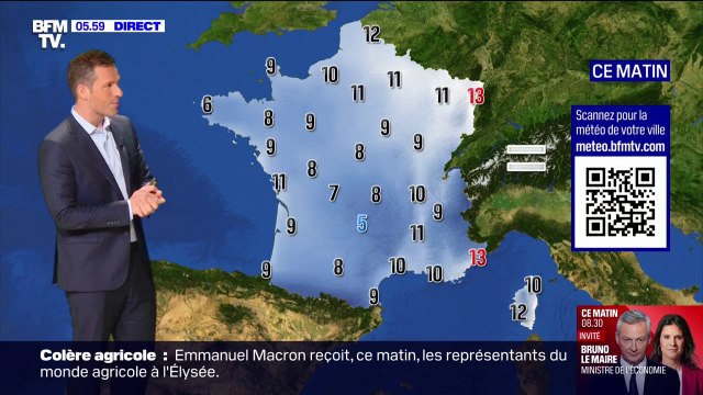 Des pluies sur une large partie du pays et des températures en dessous des valeurs de saison pour ce jeudi 2 mai