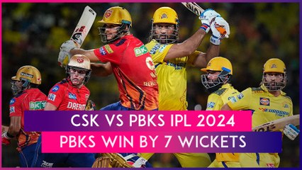 下载视频: CSK vs PBKS IPL 2024 Stat Highlights: Punjab Kings Beat Chennai Super Kings By Seven Wickets