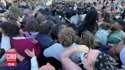 Detienen a 300 personas en universidades de NY por protestas pro Palestina