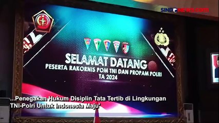 POM TNI-Propam Polri Gelar Rakornis di Mabes TNI Pagi Ini