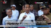 Presiden Jokowi Cek Harga Sembako di Pasar Seketeng, Sumbawa Besar, NTB