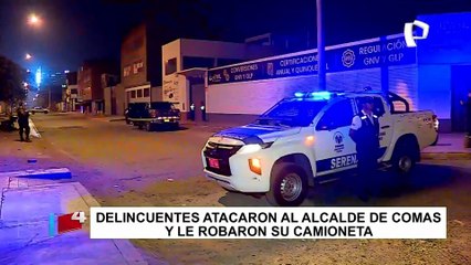 Alcalde de Comas tras violento ataque: "Estar vivo es una bendición de Dios"