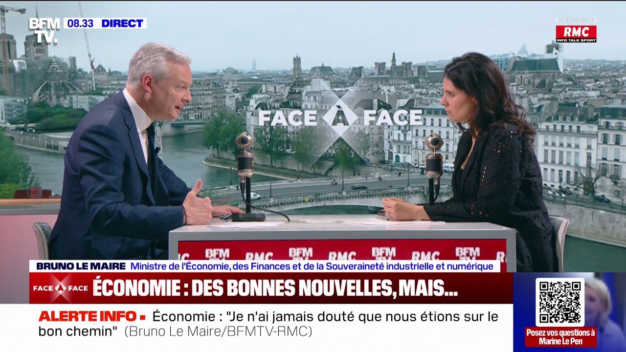 "Nous aurons de la croissance, nous aurons une année 2024 solide", assure Bruno Le Maire
