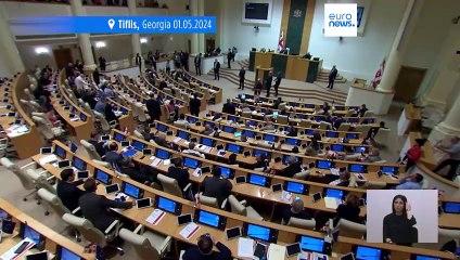 Georgia aprueba en segunda lectura la 'ley rusa' mientras Bruselas condena la violencia policial